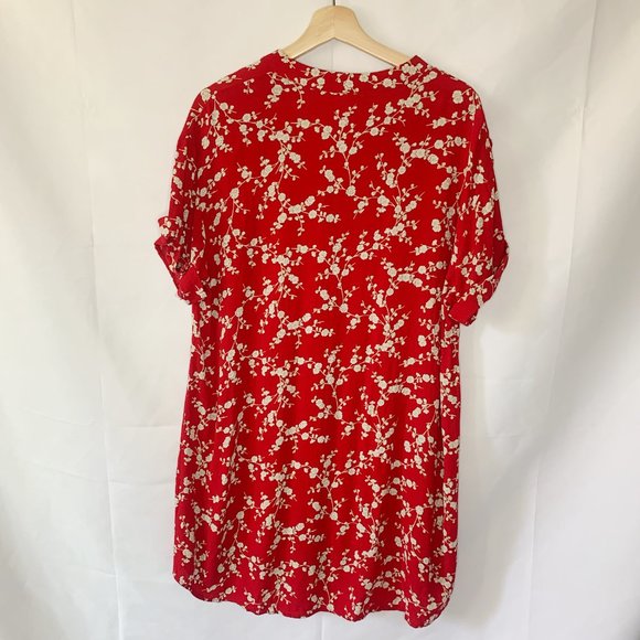 GP & JBaker for H&M Red Floral Tunic Size 8 - Picture 5 of 7